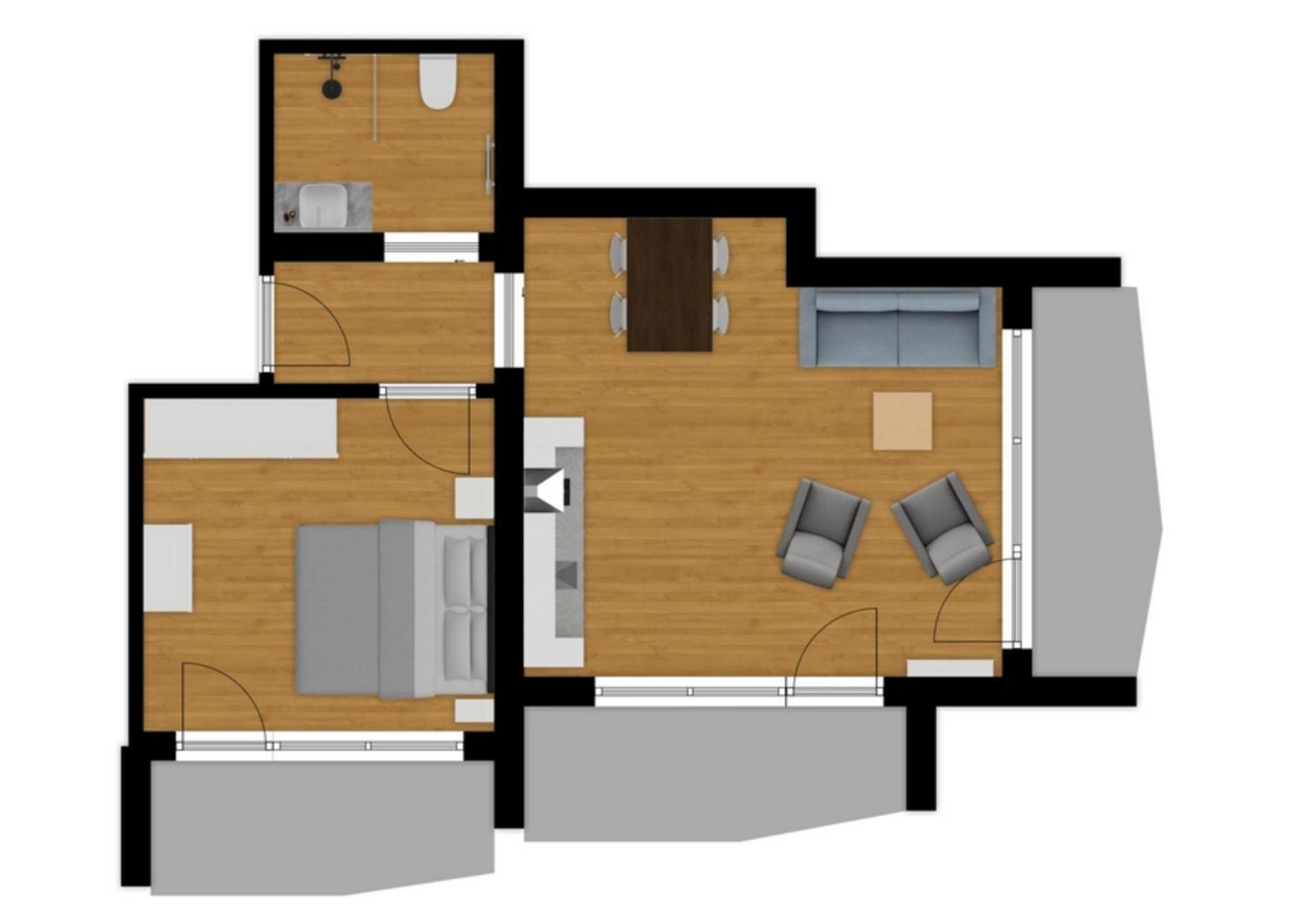 Herzblut Wohlfuehl Appartements 외치 객실 사진